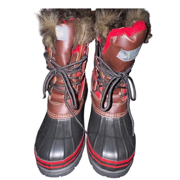 Natural Reflections Womens Buffalo Plaid Faux Fur Winter Snow Boots New‎ - Picture 4 of 6